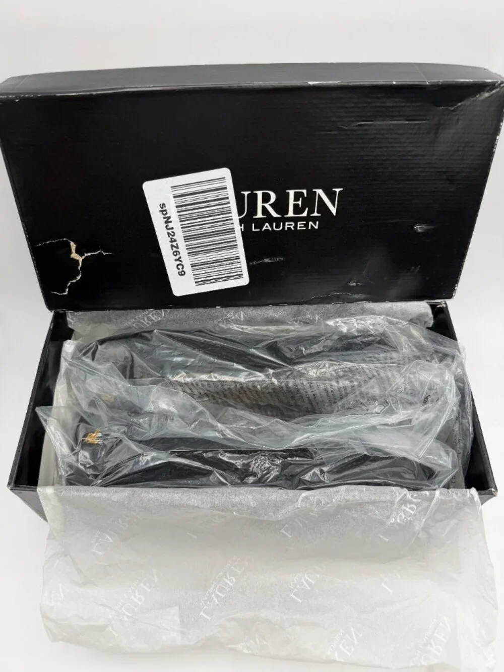 Lauren Ralph Lauren Jayna Women's Black Velvet Quilted Ballet Flats Bow US 5.5 B